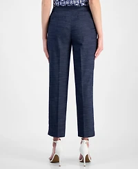 Anne Klein Women's Mid-Rise Straight-Leg Ankle Pants