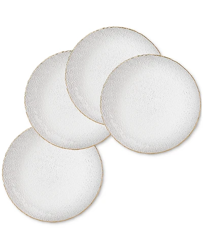 American Atelier Shine Silver Charger Plate 13", Set of 4
