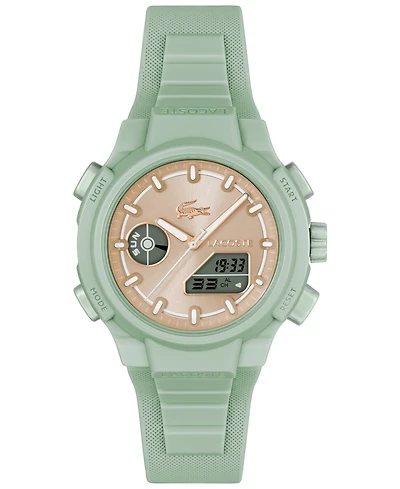 Lacoste Women's LC33 Green Silicone Strap Watch, 40mm
