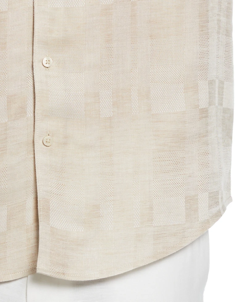 Cubavera Men's Textured Linen Blend Button-Down Shirt