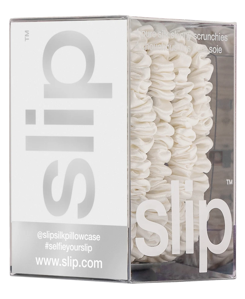 Slip 4-Pc. Pure Silk Back-to-Basics Skinny Scrunchies Set