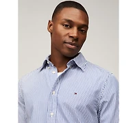 Tommy Hilfiger Men's Regular-Fit Striped Poplin Shirt
