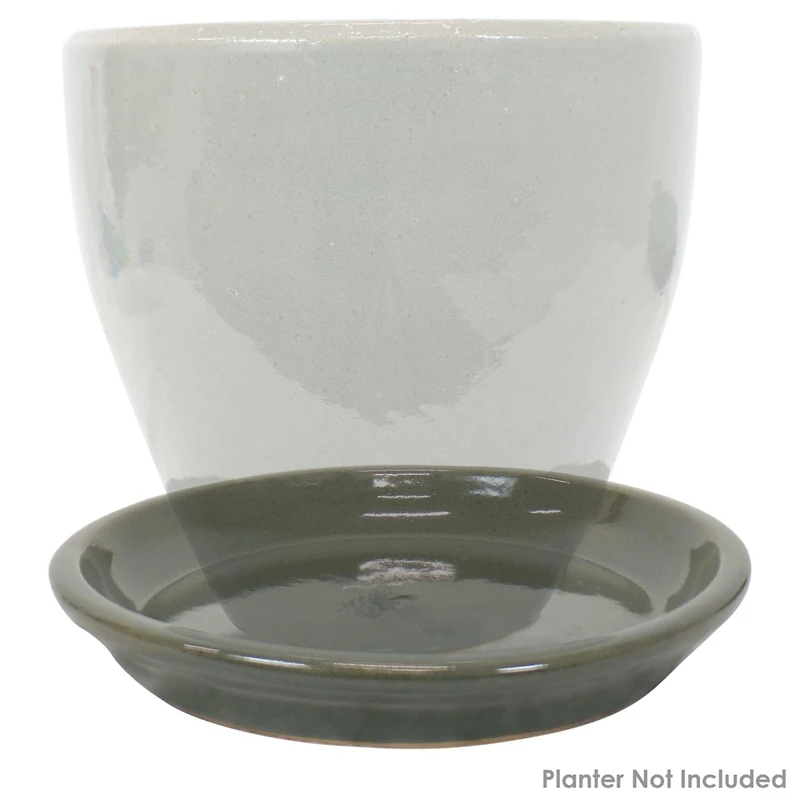 Outdoor/Indoor High-Fired Glazed Uv- and Frost-Resistant Ceramic Flower Pot Planter Saucers