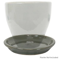 Outdoor/Indoor High-Fired Glazed Uv- and Frost-Resistant Ceramic Flower Pot Planter Saucers