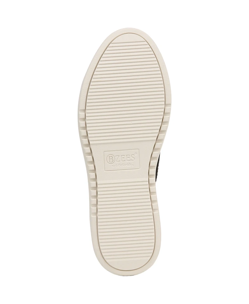 LifeStride Women's Vip Washable Court Inspired Lace Up Platform Sneakers