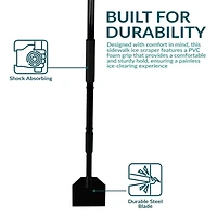 Outdoor Steel Shock-Absorbing Ice Chopper and Scraper with Extra Thick Blade and Foam Grip - 47"