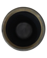 Arabella 19.5" Double-Walled Polyresin Outdoor Planter - Fade-Resistant Beige Finish - Set of 4