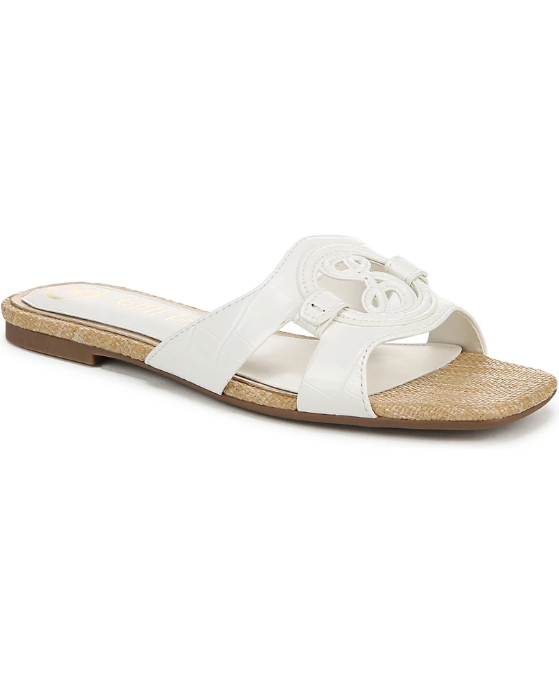 Sam and Libby Women's Lana Slip On Slide Flat Sandals