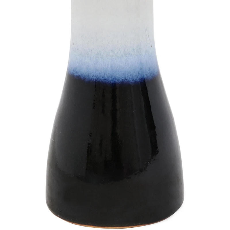 21" H Ceramic Bird Bath for Outside - Hand-Painted Outdoor Bird Bath Bowl, Uv/Frost-Resistant Finish - Twilight - Classic Pedestal