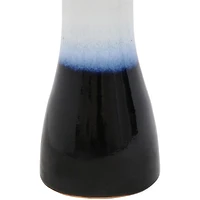 21" H Ceramic Bird Bath for Outside - Hand-Painted Outdoor Bird Bath Bowl, Uv/Frost-Resistant Finish - Twilight - Classic Pedestal