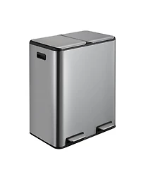 gaomon 16 Gallon/60L Dual Kitchen Trash Can, 2x8 Gallon Step Garbage Can