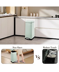 gaomon 8 Gallon (30L) Step Trash Can, Stainless Steel Bathroom Garbage Can