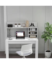Gouun 48 Inch Writing Computer Desk with Anti-Tipping Kits and Cable Management Hole