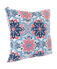 Indoor/Outdoor Square Accent Decorative Throw Pillows for Patio or Living Room Furniture - 16" 2pc