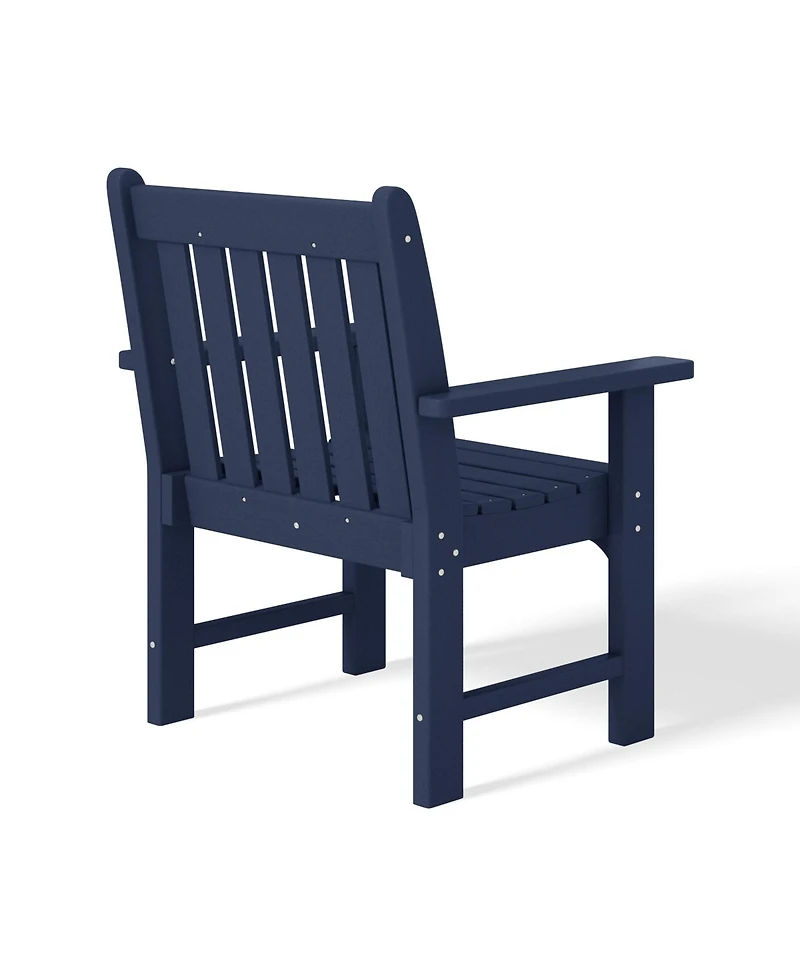 WestinTrends 5-Piece Hdpe Outdoor Patio Chair and Square Table Dining Set