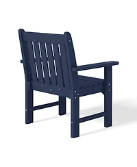 WestinTrends 5-Piece Hdpe Outdoor Patio Chair and Square Table Dining Set
