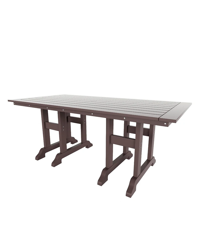 WestinTrends 7-Piece Hdpe Outdoor Dining Patio Table and Chairs Set