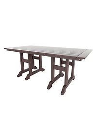 WestinTrends 7-Piece Hdpe Outdoor Dining Patio Table and Chairs Set