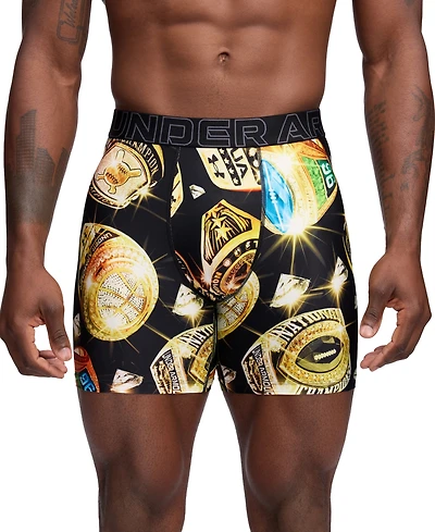 Under Armour Men's Performance Tech Mesh Graphic 6" Boxer Briefs