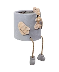 Tate the Turkey Planter Statue - Indoor/Outdoor Decorative Figurine - 8.5"