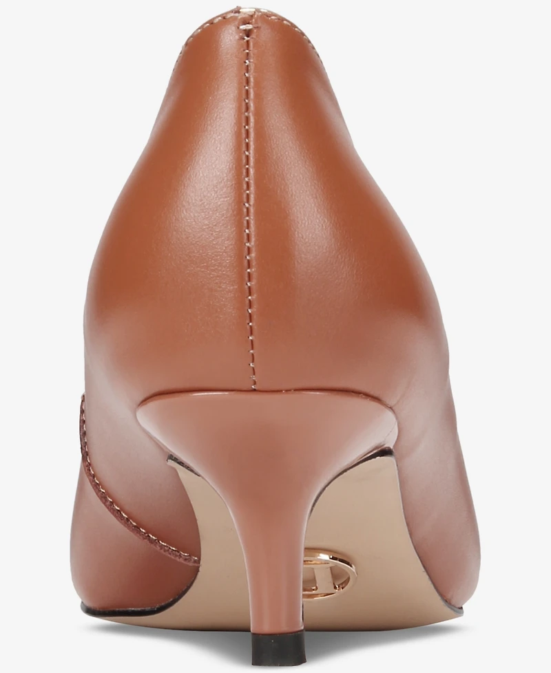 Things Ii Come Women's Jacey Luxurious Pointed-Toe Kitten Heel Pumps