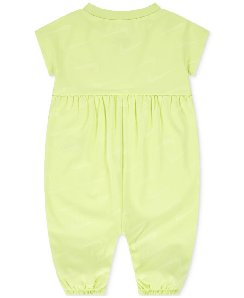 Nike Baby Girls Swoosh Motion Jacquard Jersey Jumpsuit
