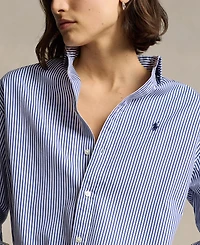 Polo Ralph Lauren Women's Relaxed-Fit Striped Cotton Shirt