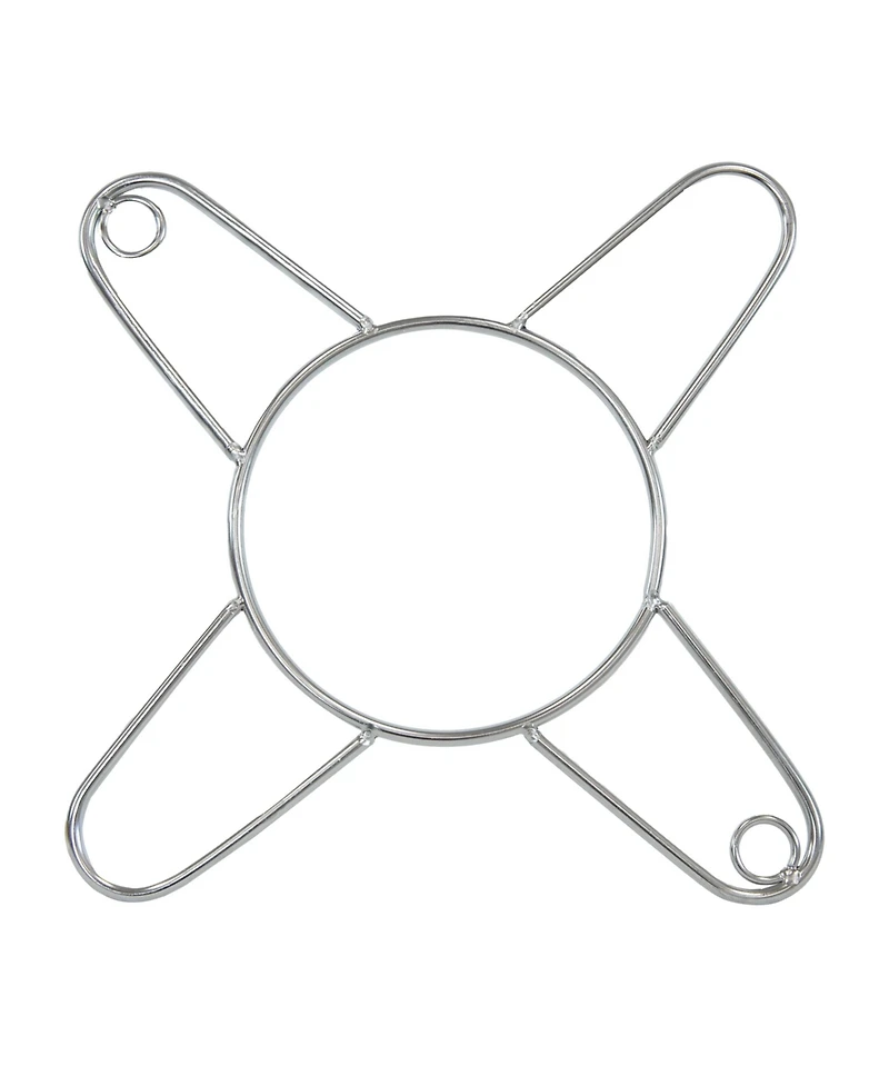 Half Moon Cooking Grate with Ceramic Deflector Plate for 15" Kamado Egg Grills - 12.5"