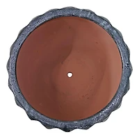 Round Ceramic Planter - Black Mist - 10" - Set of 2