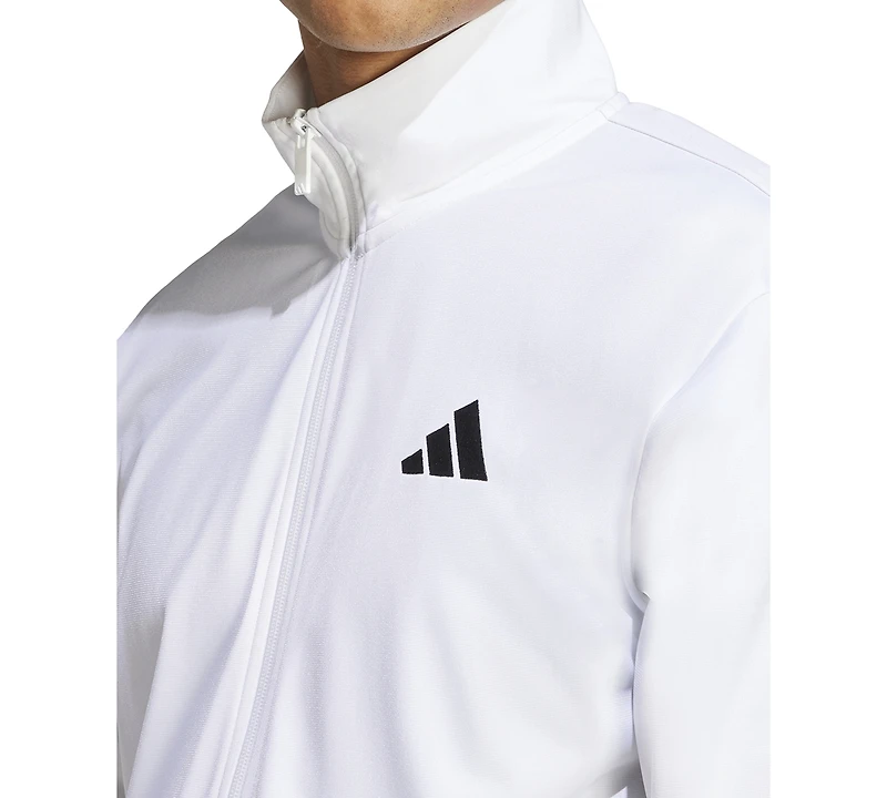 adidas Men's 3 Stripes Tricot Regular Track Top