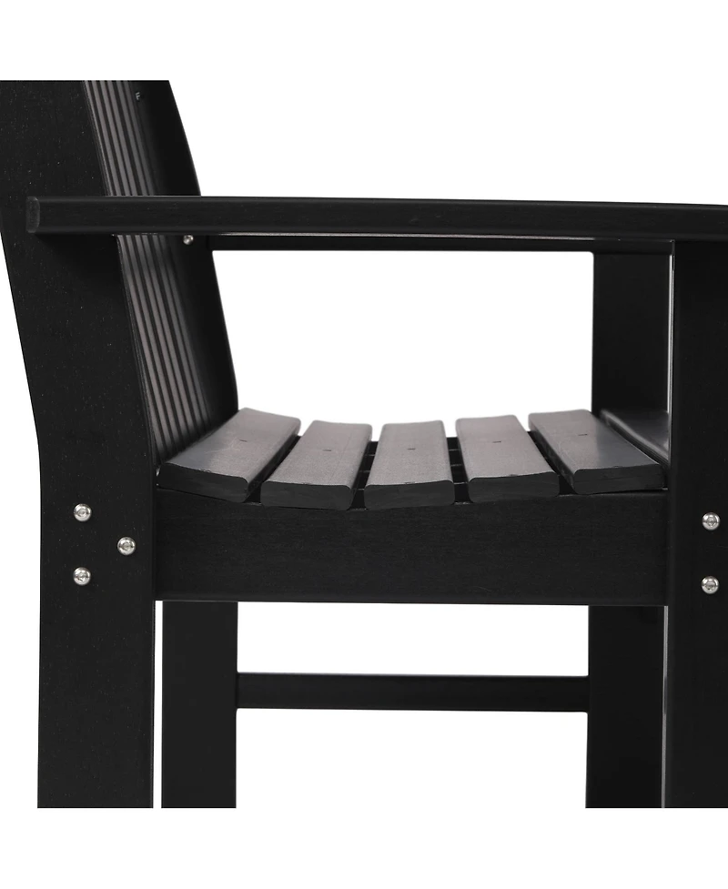 WestinTrends 3-Piece Hdpe Outdoor Patio Furniture Couch and Coffee Table Set