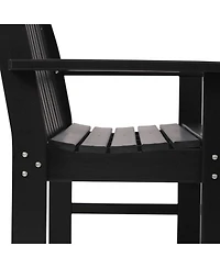 WestinTrends 3-Piece Hdpe Outdoor Patio Furniture Couch and Coffee Table Set