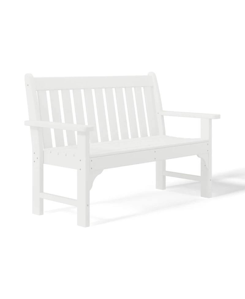 WestinTrends 3-Piece Hdpe Outdoor Patio Furniture Couch and Coffee Table Set