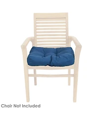 Indoor/Outdoor Square Tufted Patio Chair Seat and Back Cushions - 20" - 2pk