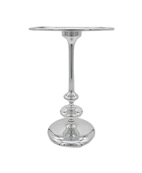 Modern Aluminum Side Table Sleek and Durable Accent for Living Room, Bedroom, or Office