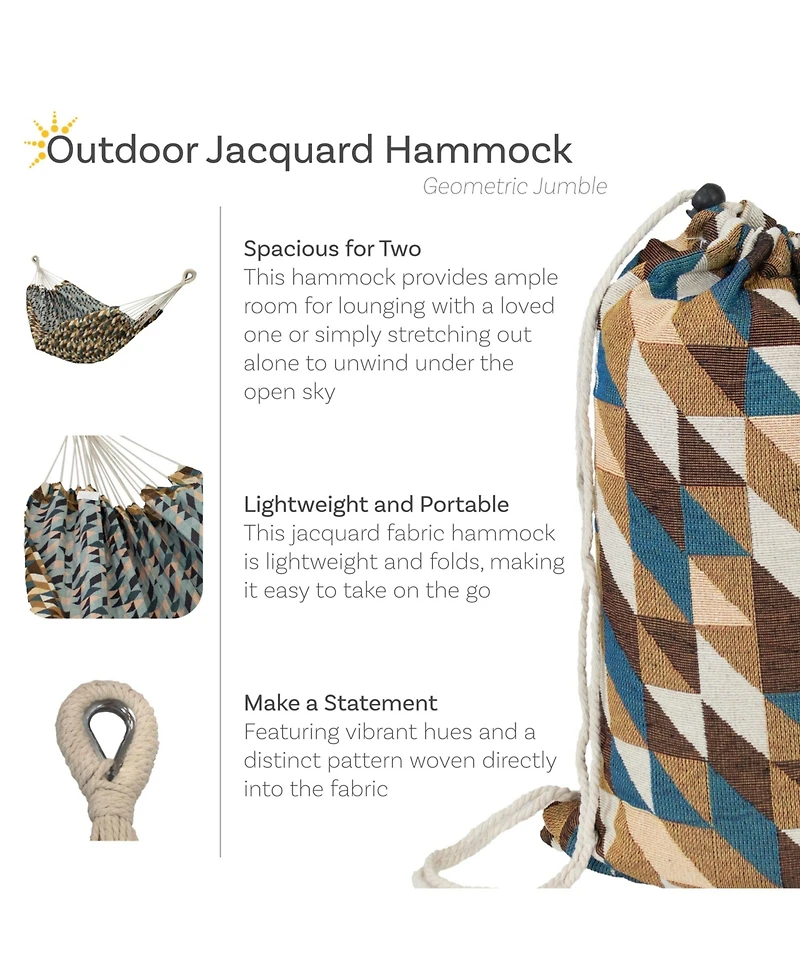 Outdoor Polyester Double Jacquard Hammock