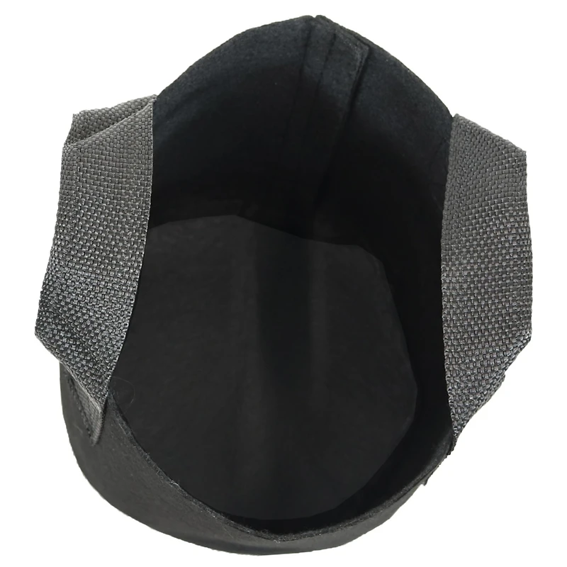 Garden Grow Bag with Handles Nonwoven Polypropylene Fabric, Black