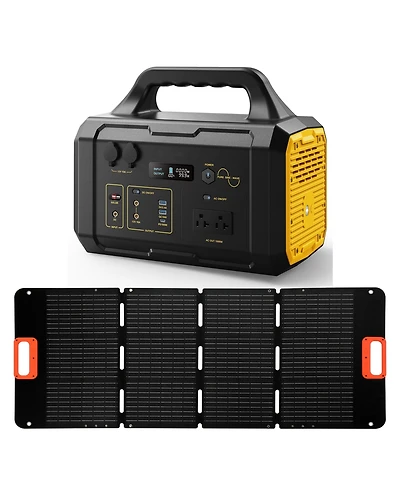 Mondawe 1000W Portable Power Station with 200W Solar Panel