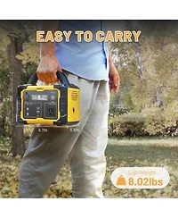 Mondawe 300W Portable Power Station 299.5Wh Solar Generator with Ac Outlet