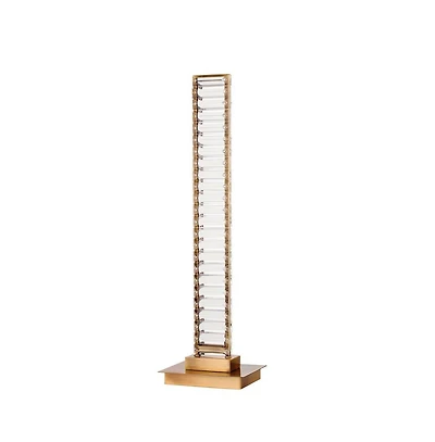 Table Lamp with Crystal Base Stylish Lighting for Living Room or Bedroom