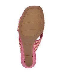 Nine West Women's Novela Woven Slip-On Wedge Sandals