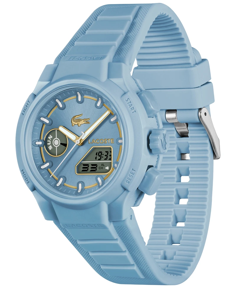 Lacoste Women's LC33 Light Blue Silicone Strap Watch, 40mm