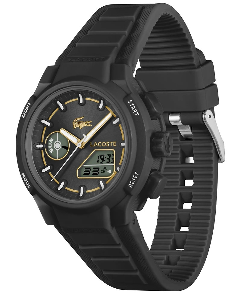 Lacoste Women's LC33 Black Silicone Strap Watch, 40mm