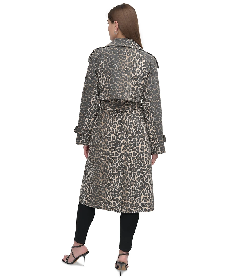 Dkny Women's Belted Double-Breasted Trench Coat