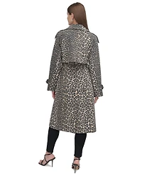 Dkny Women's Belted Double-Breasted Trench Coat