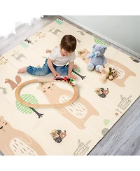 Sorbus (78" x 70") Foldable Play Mats with Travel Bag - for Babies, Toddlers, and Kids Playtime & Tummy Time