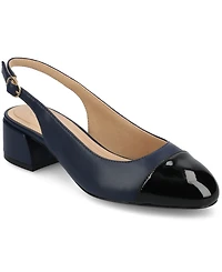 Journee Collection Women's Sammie Block Heel Slingback Pumps