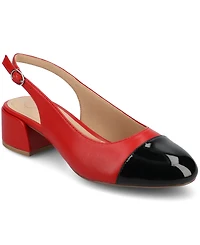 Journee Collection Women's Sammie Block Heel Slingback Pumps