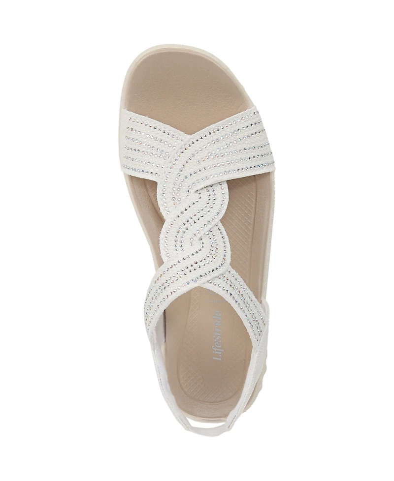 LifeStride Women's Lilly Bright Washable Strappy Sandals