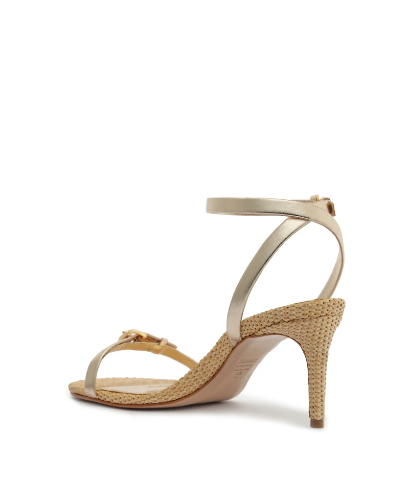 Schutz Women's Aurora Mid Heel Dress Sandals